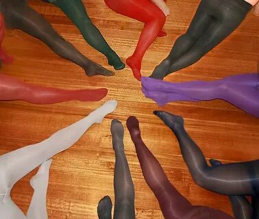 Opaque Tights Fiesta! A party of pantyhose. A feet fete. T. 