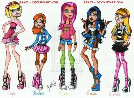 Monster High girls in normy form. Monster high characters, M