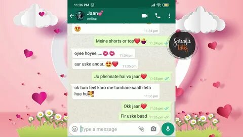 Love ❤ chat between bf gf #non veg chat 😘 😘 ❤ Sarcastic Talk