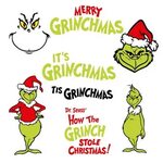 GRINCHMAS SVG christmas svg Dr Seuss digital download Etsy