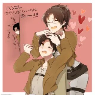 Safebooru - 1girl 2boys belt black hair blush brown hair cha