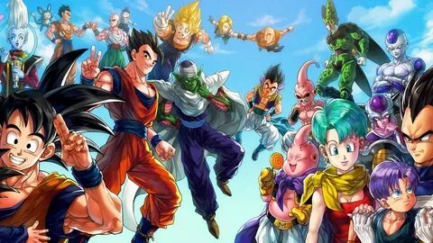 anime, Dragon Ball, Vegeta, Bulma, Majin Boo, Trunks (charac