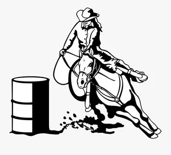 Barrel Racing Horse Clip Art - Barrel Racing Clipart , Free 