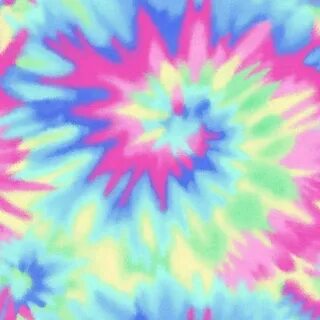 Pastel Tie Dye flannel fabric - blue green yellow pink purpl