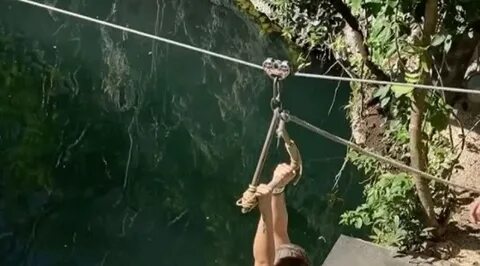 Mulatto Goes Naked Ziplining in Mexico - JordanThrilla