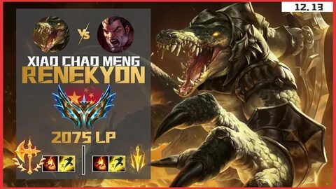 Xiao Chao Meng)#1 JUGGERNAUT WORLD Renekton Guide vs Darius 