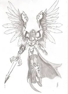 Warrior Angel Drawing at PaintingValley.com Explore collecti