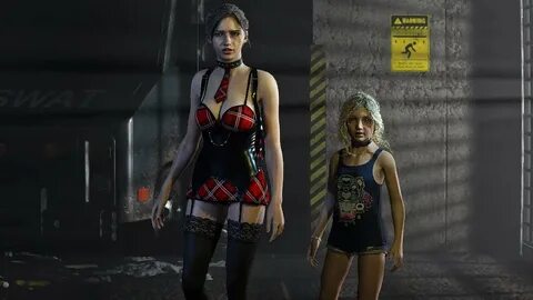 Resident Evil 2 Remake Claire College Girl Leon Suit Sherry 