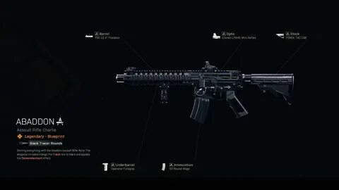 Abaddon COD Warzone and Modern Warfare Weapon Blueprint Call