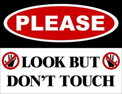 Amazon.com: do not touch sign