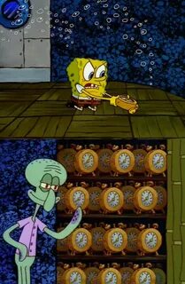 Spongebob vs Squidward Alarm Clocks Latest Memes - Imgflip