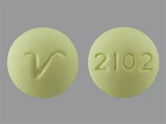 Amitriptyline Hcl 25 Mg Tab - Yellow Round Tablet 2102 V Aph