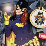 PDF Modern Batgirl of Burnside cross stitch pattern inspired