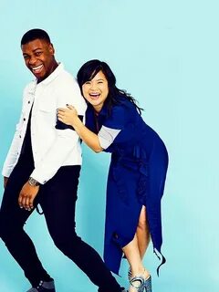 Kelly Marie Tran and John Boyega, 2017 © Meredith Jenks for 