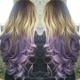 Blonde to Lavender Ombre using Pravana - Hair Colors Ideas H