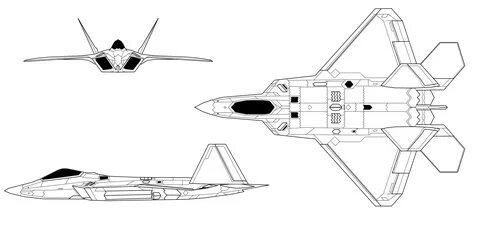 F22 Raptor diagram