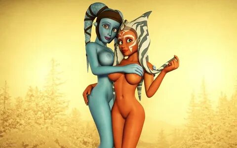 Aayla's hiding Ahsoka's breasts There is a 4K version in o. 