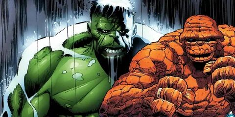 The Thing Is Used To Going Up Against Hulk At A Disadvantage