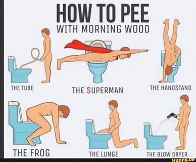 Morning wood pee