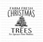 Farm Fresh Christmas Trees svg eps dxf studio3 png jpg Etsy
