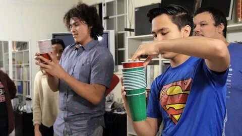 Movin' On Up Team Game With Cups (Minute to Win It) - YouTub