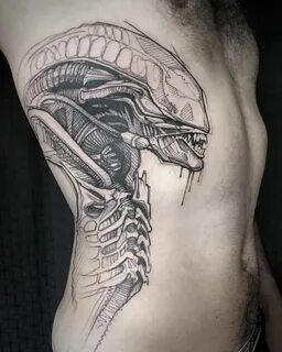 L'Oiseau Alien tattoo, Aliens movie tattoo, Body art tattoos