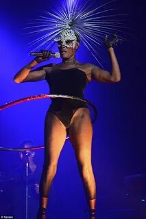 Grace Jones rivals Rihanna for on-stage raunchiness, as she 