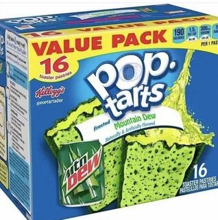 Mountain Dew flavored Pop Tarts Pop tarts, Weird oreo flavor