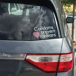 This sticker on a minivan. Even more perfect. #Followme #Coo