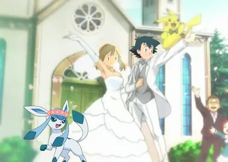 Double Wedding by AdvanceArcy Pokemon ash and serena, Pokemo