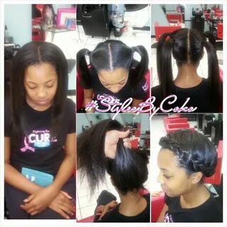 Ladies I can do the vixen sew-in with the 4way part. #Styl. 