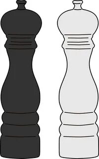 pile of salt png - Pepper Mill And Outlines Only Big Image -