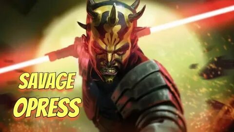 Darth Maul's brother SAVAGE OPRESS and his DOUBLE BLADED LIG