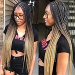 Antarnesha Blue on Instagram: "Ombre knotless box braids are