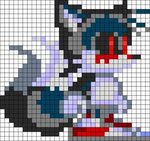 sonic.exe png - Tails Exe Perler Bead Pattern / Bead Sprite 