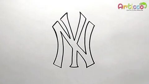 How To Draw Yankees Logo Step by Step - YouTube