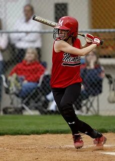 Teenage girl playing softball free image download