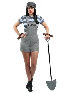 Plus Size Women's Chain Gang Prisoner Costume - Walmart.com 