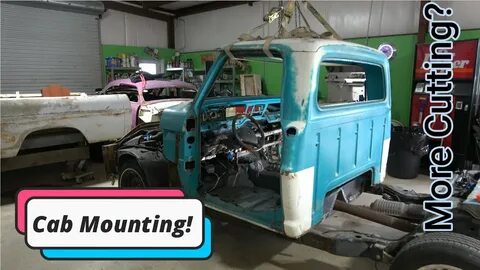 Mounting F100 Cab To Grand Marquis Full Frame Swap Part 1! A