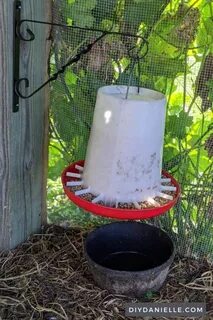 DIY Hanging Chicken Waterer - DIY Danielle ®