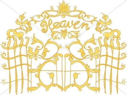 Gate clipart heavenly gate - Pencil and in color gate clipar