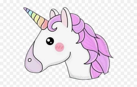 Unicorn Tumblr Emoji Interesting Art Pink Rainbow Freet - Dr