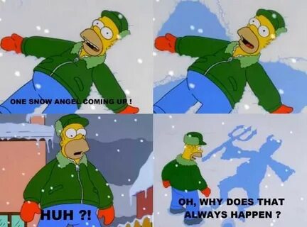 click4wdmail.com Simpsons funny, Snow angels, Homer simpson 
