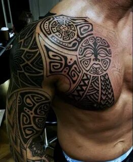 90 Tribal Sleeve Tattoos For Men - Manly Arm Design Ideas