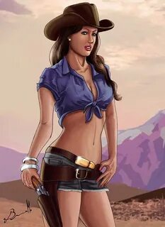 Cowgirl Pinup Wallpaper