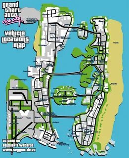 Grand Theft Auto Vice şehir özellikleri Haritası