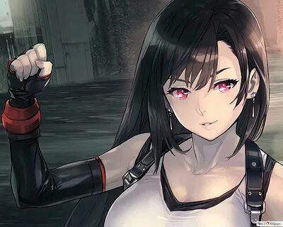 Tifa Lockhart (Anime Art) - Final Fantasy VII Remake FF7 HD 