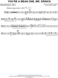 You're A Mean One, Mr. Grinch Sheet Music to download and pr
