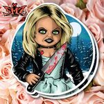 Tiffany Valentine vinyl sticker bride of chucky Child's Etsy