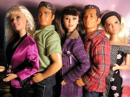 Barbie Beverly Hills 90210 Kelly,Brandon,Brenda,Dylan,Donn. 